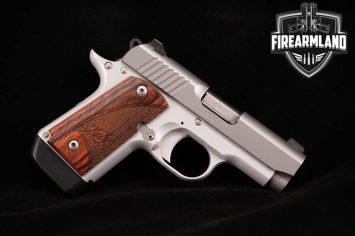 Kimber Micro 9 Stainless 9mm 1911 3.15" Brushed Satin Stainless Micro9