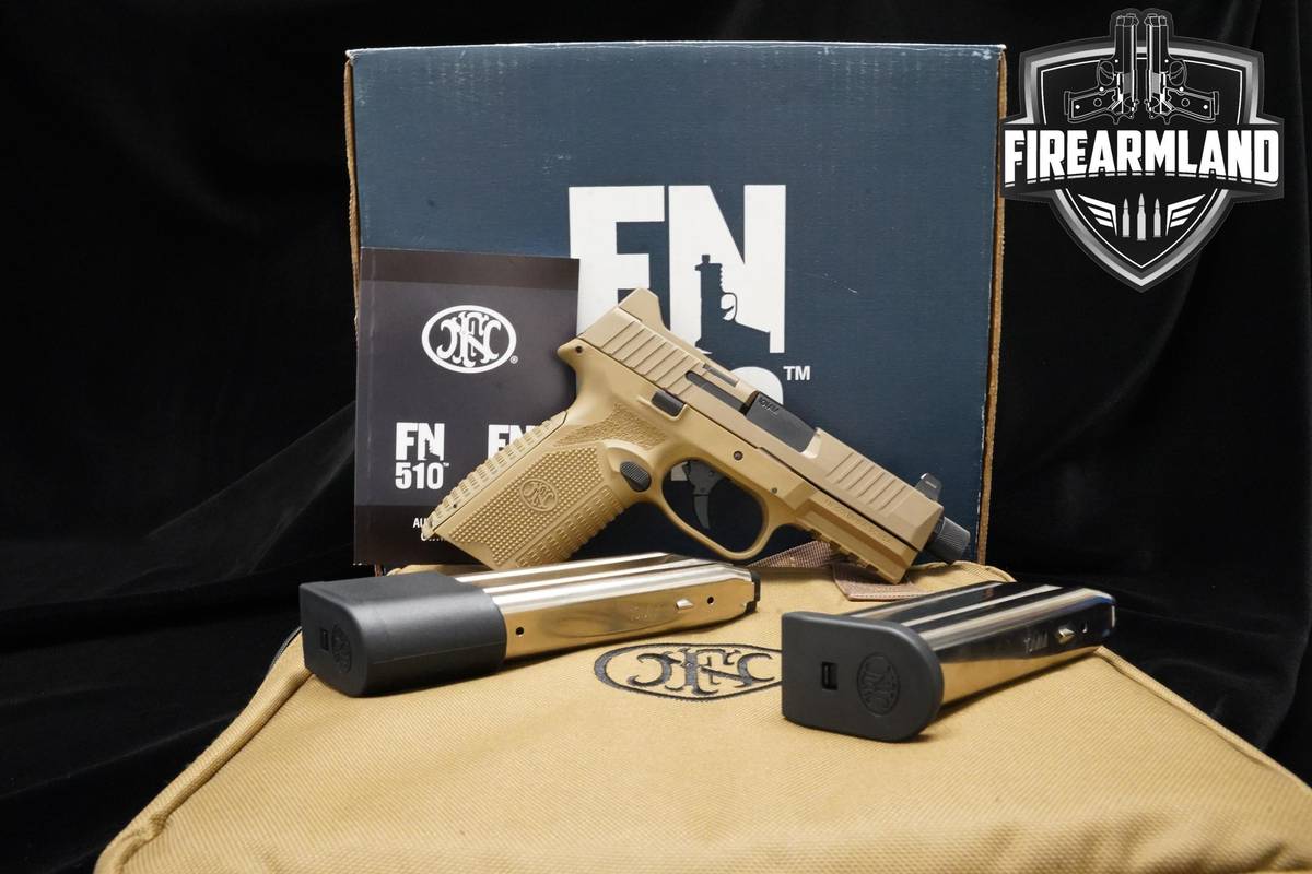 FN 510 Tactical 10mm 4.7" FDE FN510 FN 510T +2 MAGS & ORIG BOX