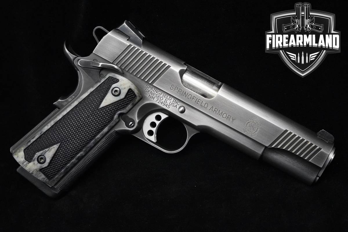 BONE GRIPS Springfield Armory 1911-A1 45-ACP 1911 5" Springfield 1911A1