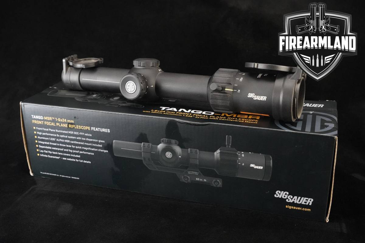 Sig Sauer TANGO-MSR LPVO 1-6x24mm Illuminated BDC6 FFP Reticle SIG OPTIC