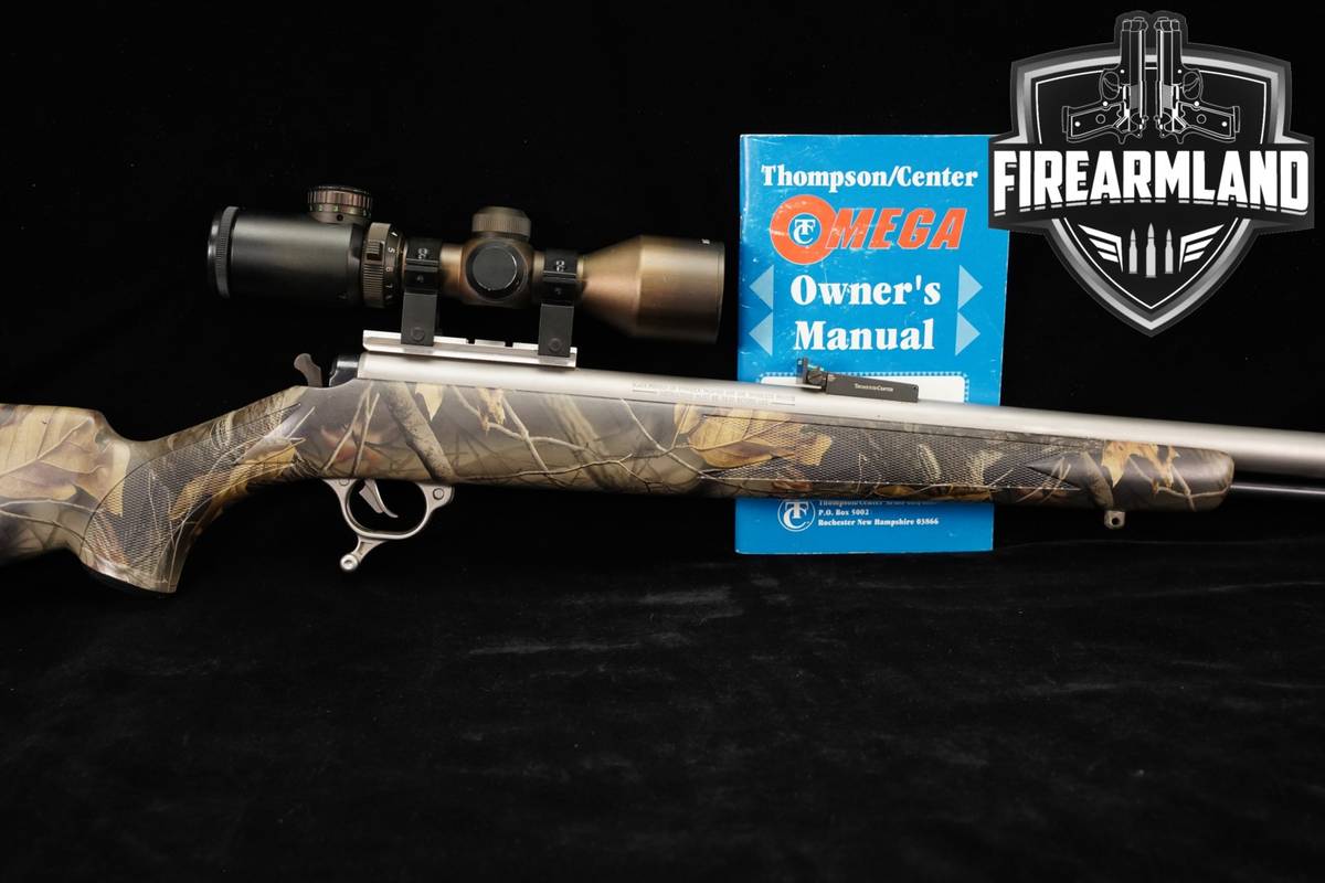 Thompson Center T/C Omega 50 Caliber 28" Stainless & Camo TC +BARSKA SCOPE