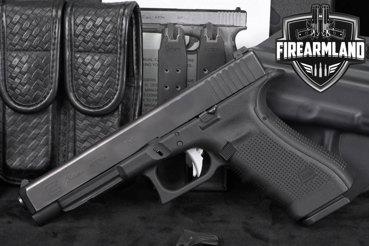 Glock 34 Gen4 9mm G34 Gen-4 +3 MAGS, ORIG CASE & HOLSTER