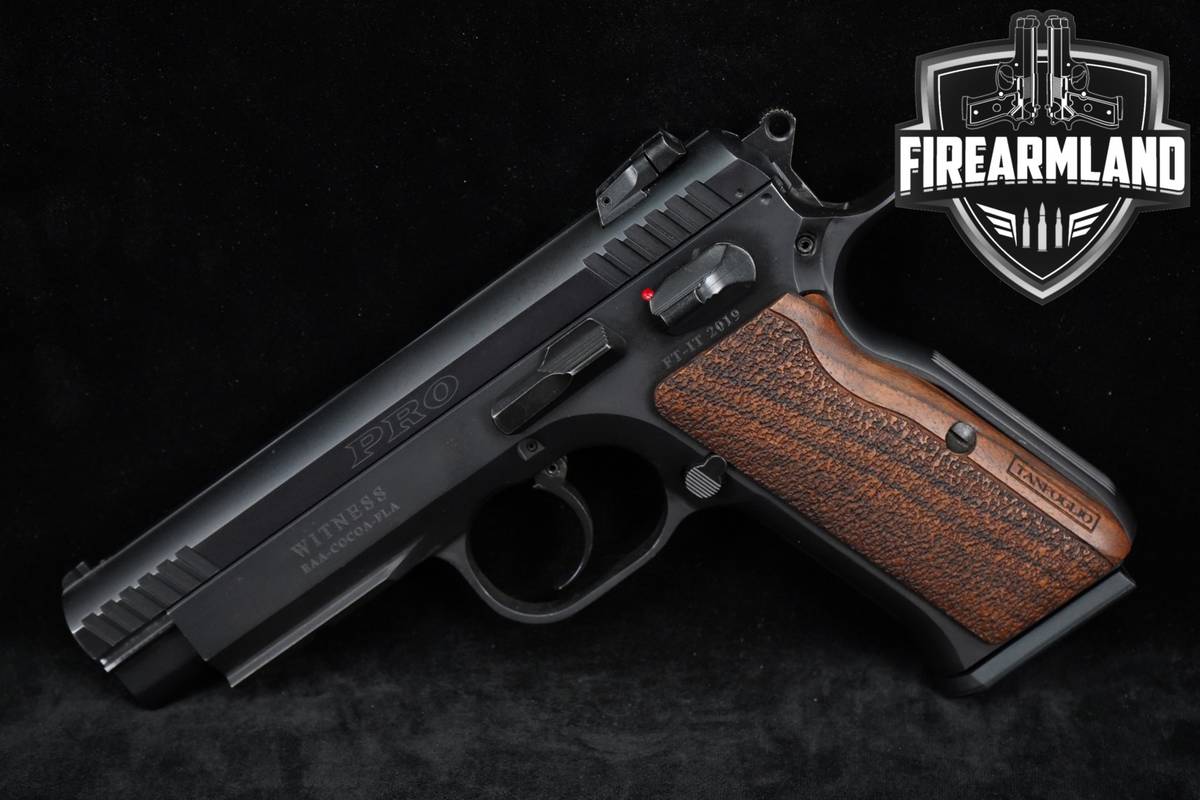 Tanfoglio Witness Pro 10mm 4.5" Bull Barrel Match-Grade DA/SA +HOLSTER