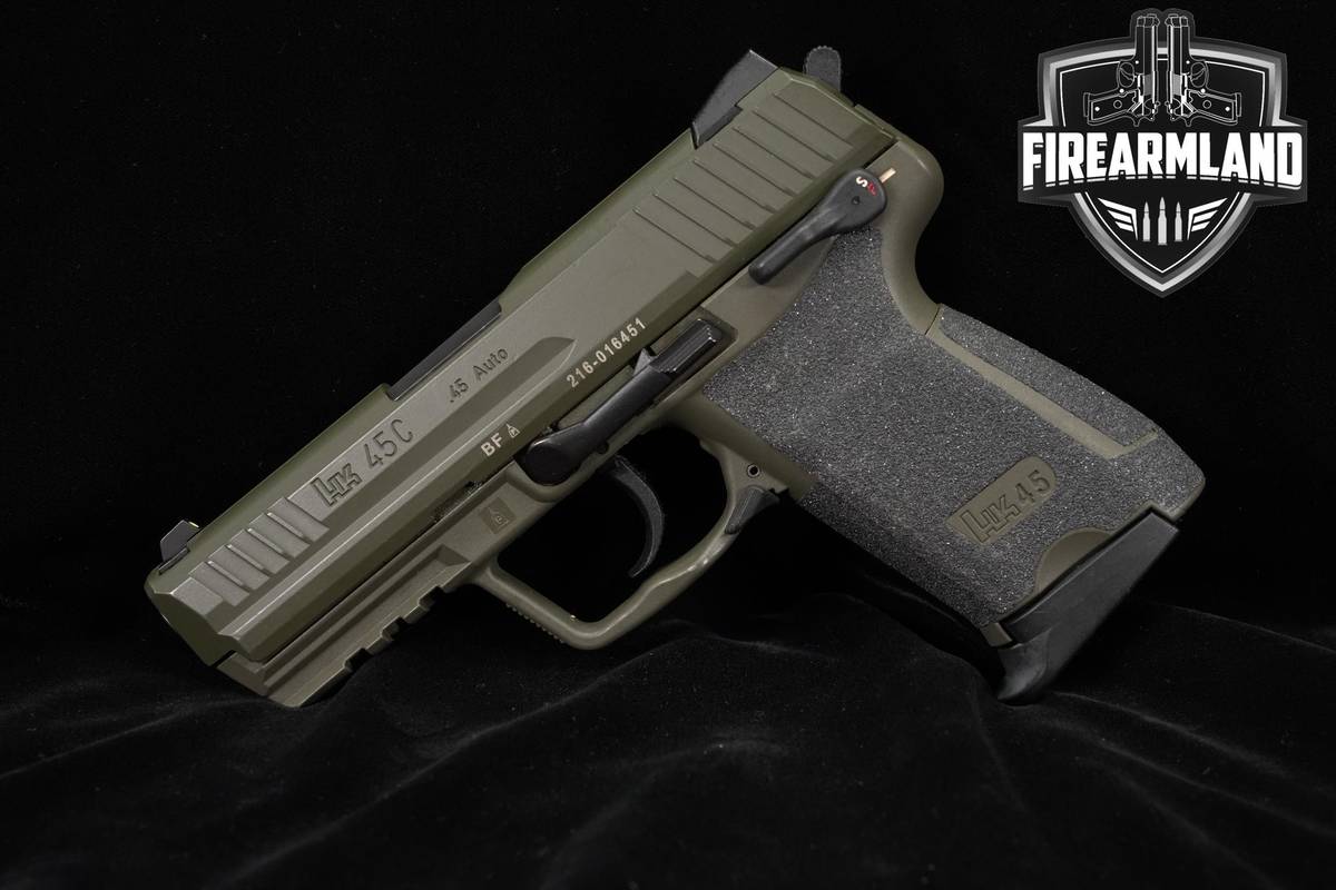 Heckler & Koch HK45C 45-ACP 3.94" Green Slide +6 MAGS