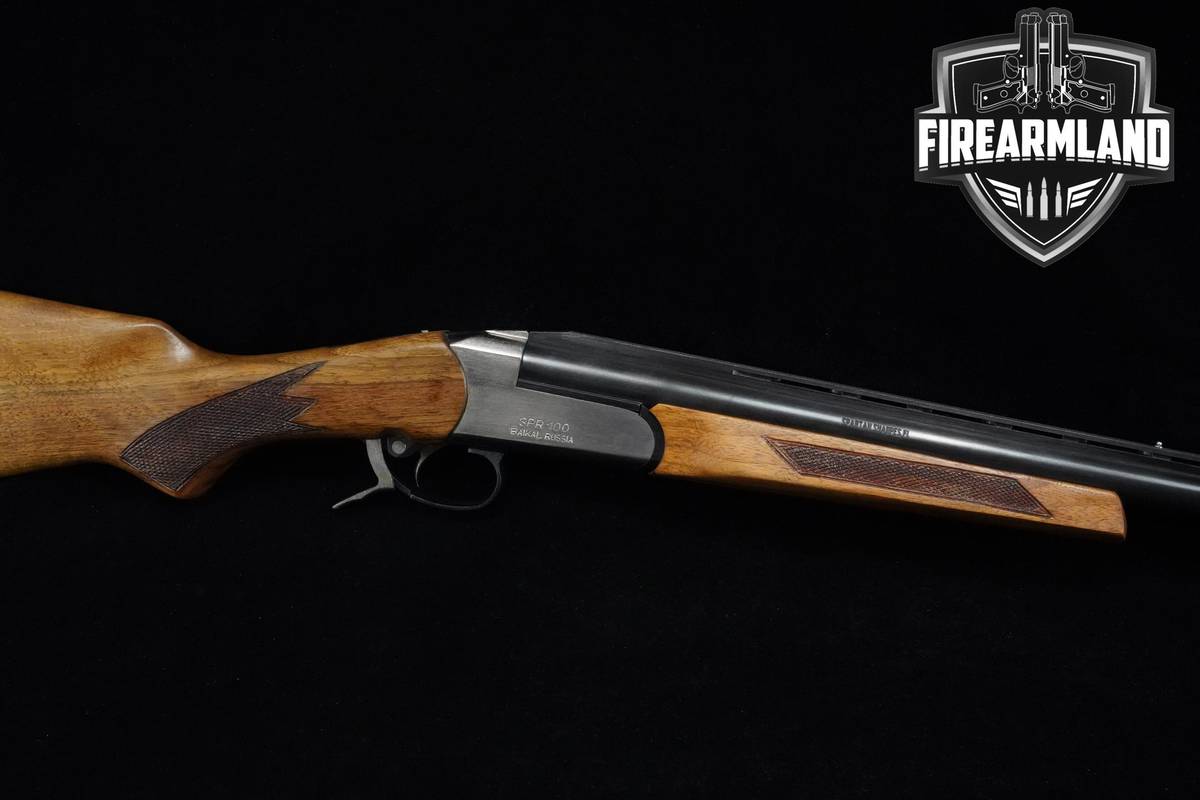 Baikal SPR100 Sporting Nickel 12-Gauge 29.5 Satin Nickel & Walnut
