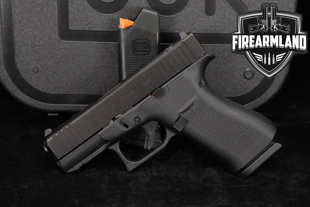 Glock 43X MOS G43X Slimline 9mm 3.41" +2 MAGS & ORIG CASE