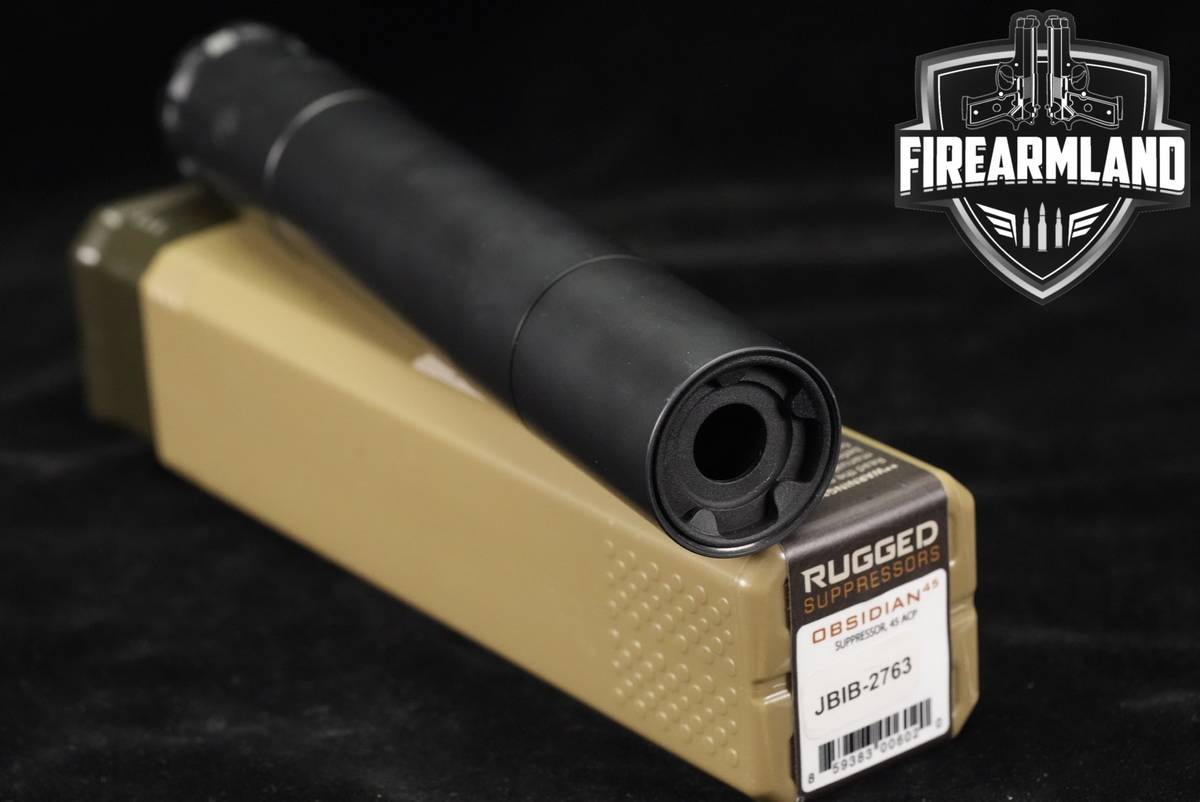 Rugged Suppressors Obsidian .45 ACP 8.5" Suppressor Obsidian45 Silencer