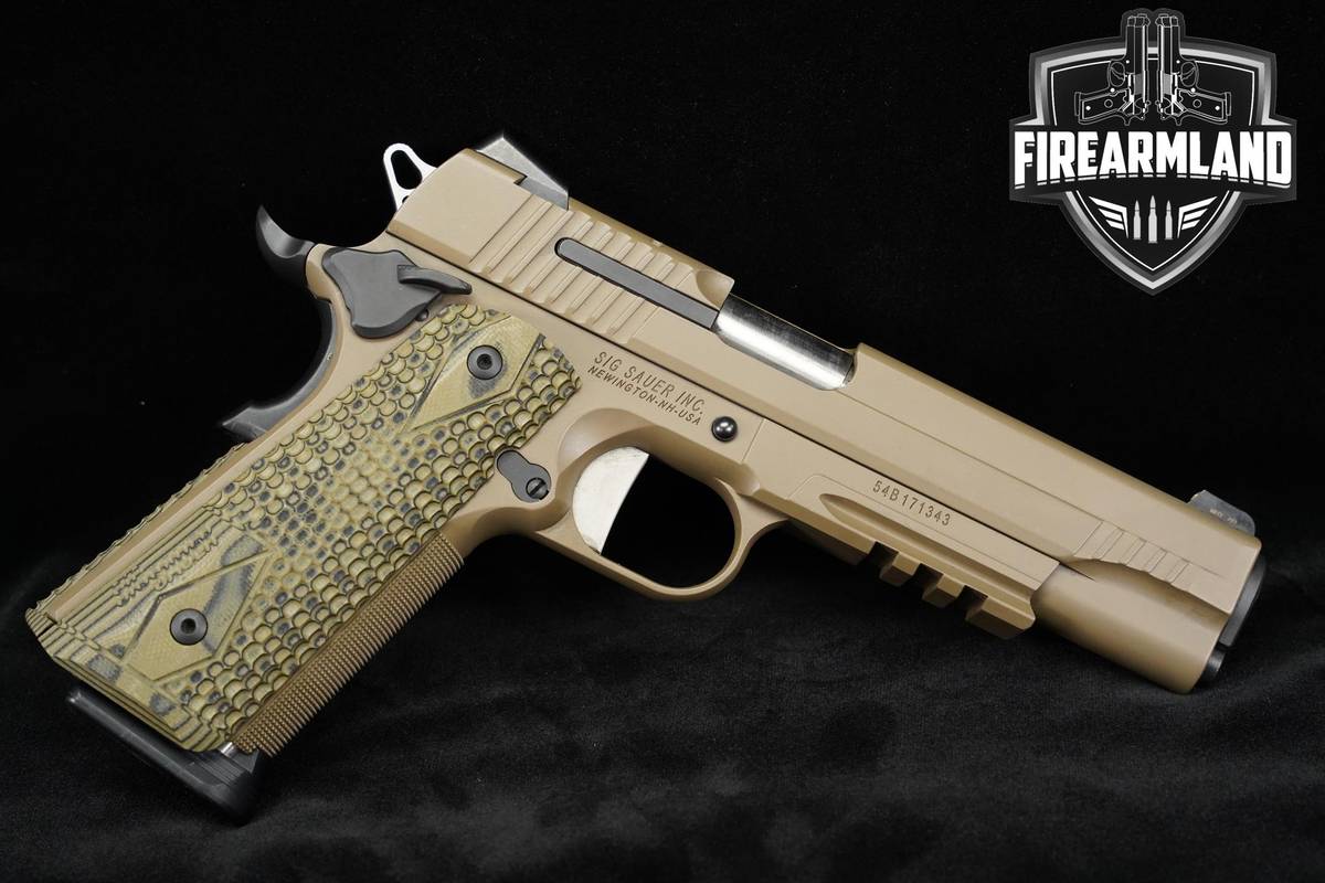 Sig Sauer 1911R Scorpion Full-Size 45 ACP 1911 5" FDE Match Barrel +2 MAGS