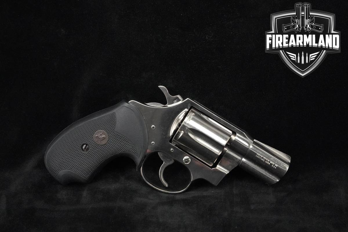 SNUB-NOSE 1973 Colt Detective Special 38-Spl Nickel Colt Detective-Special