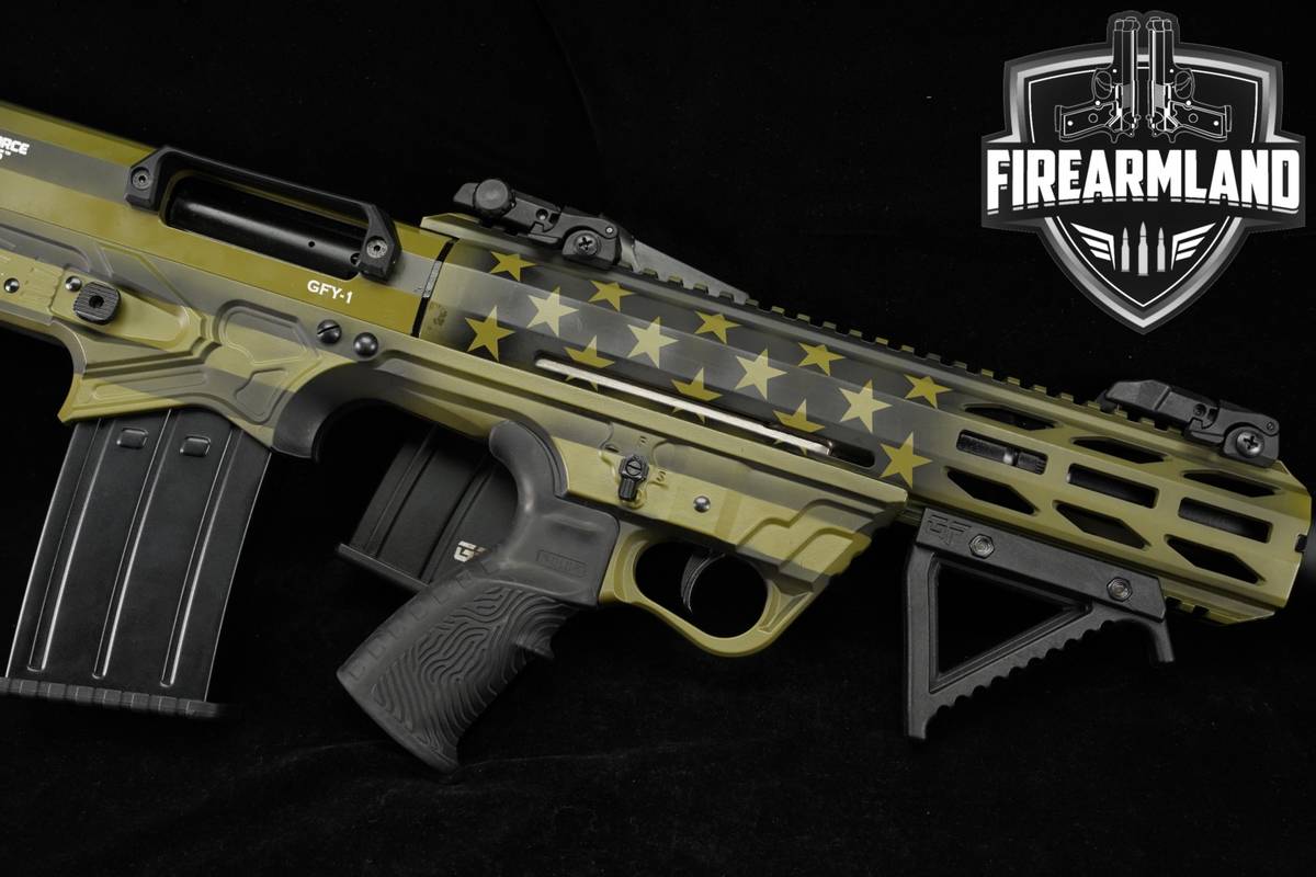 Radikal Arms NK-1 GFY-I 12-Gauge 18.5 Black/Green/Gray Star Motif +2 MAGS