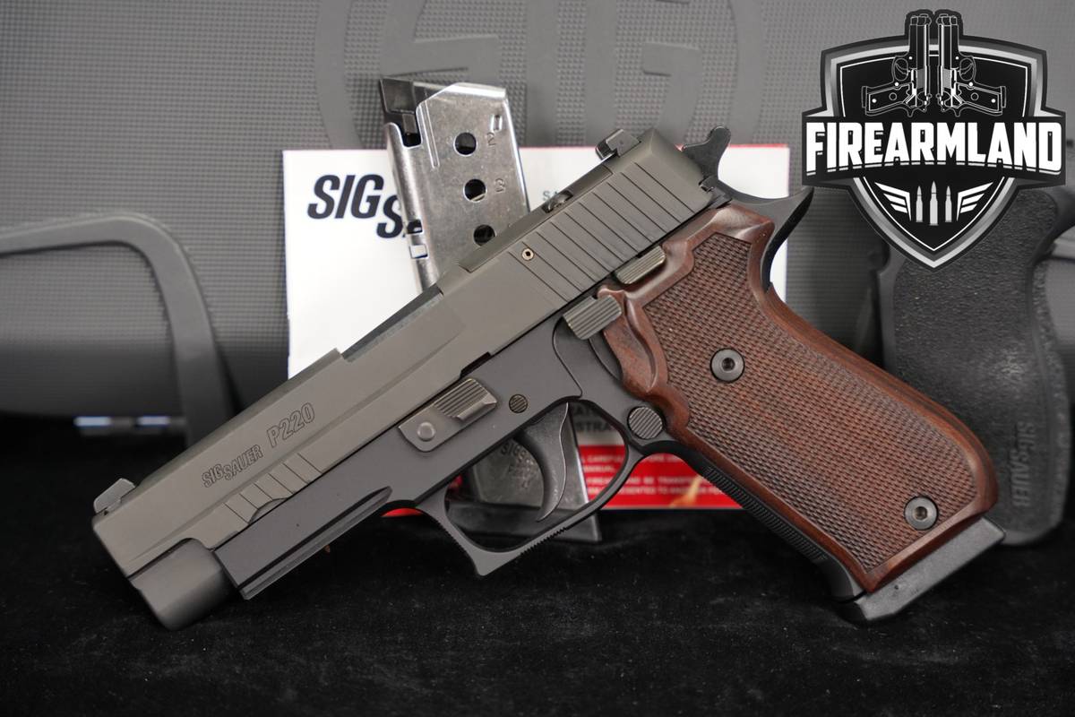 Sig Sauer P220 R2 Optics-Ready RAILED 45 ACP P 220 +2 MAGS & ORIG CASE