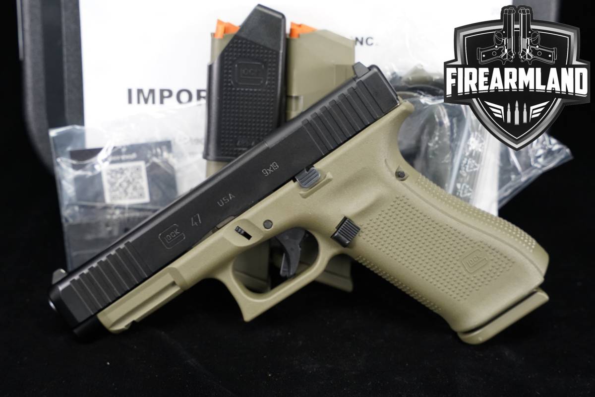 Glock 47 Gen5 MOS 9mm Battlefield Green G47 Gen-5 +3 MAGS & ORIG CASE