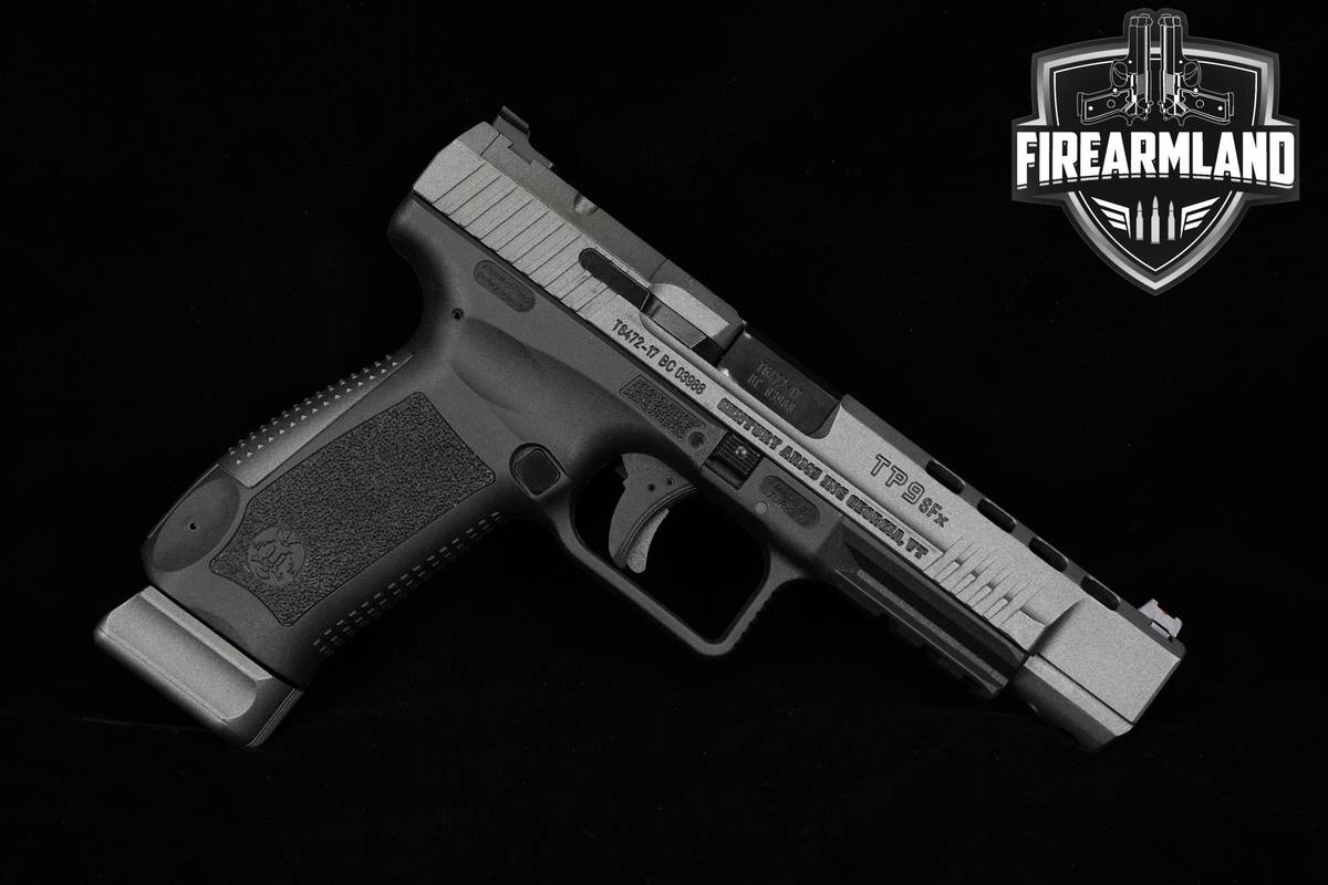 Canik TP9 SFx 9mm 5.2 Two-Tone Tungsten Gray +3 MAGS, ORIG CASE & HOLSTER