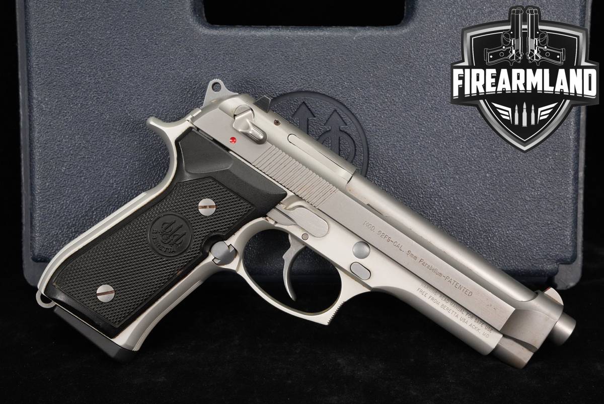Beretta Mod 92FS Inox Ghost 9mm 4.9" Matte Stainless 92 FS +ORIG CASE
