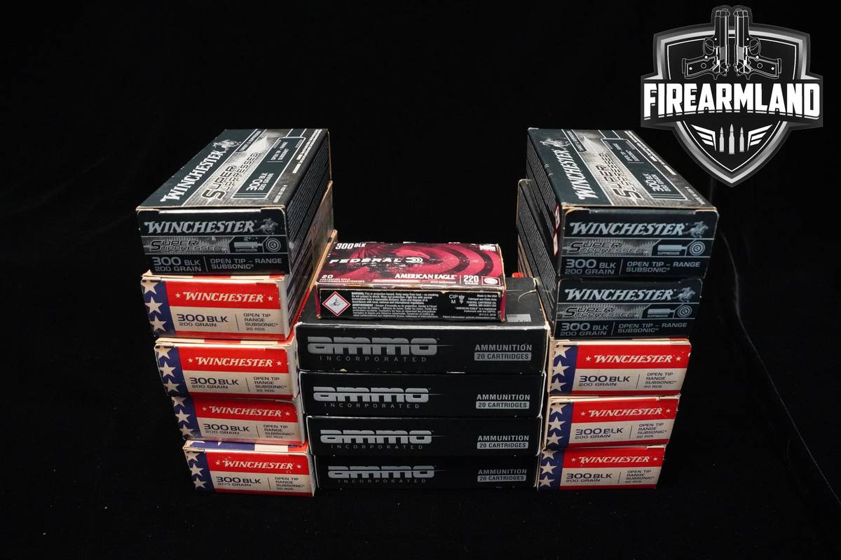 300 Blackout Ammo 300-BLK-AAC Ammo 300 ROUNDS
