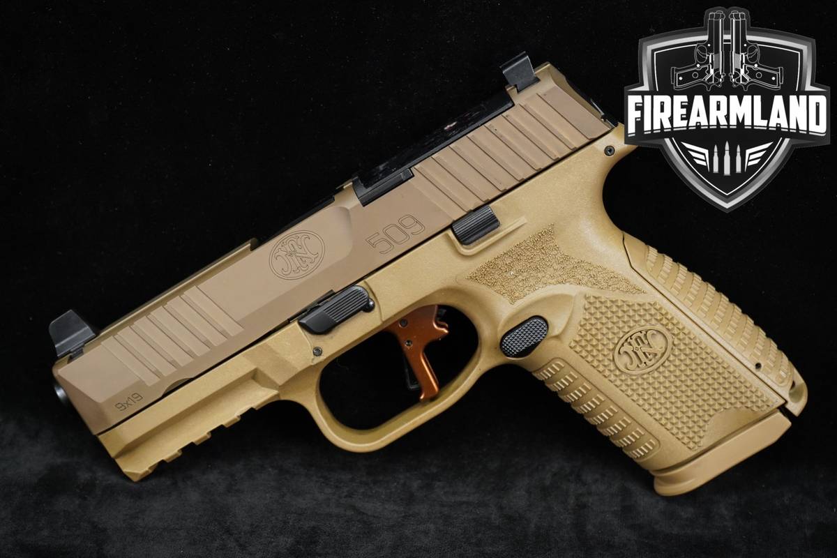 FN FNH 509 Compact MRD 9mm 4.02" FDE 509C Optic-Ready +2 MAGS & CASE