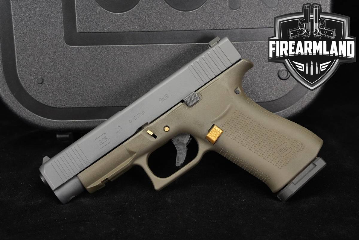 Glock 48 G48 9mm 4.17" Two-Tone Sniper Gray & OD Green Cerakote +ORIG CASE