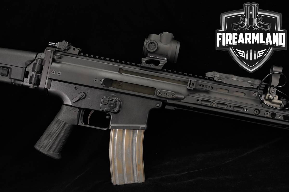 FN SCAR 16S 5.56 NATO SCAR16 16-S TIMNEY TRIGGER +TRIJICON OPTICS, LIGHT