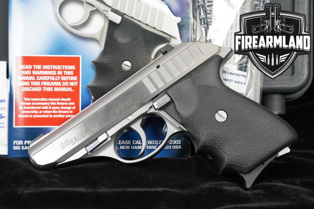 2012 Sig Sauer P232 Stainless 380 ACP 3.6" P-232 +2 MAGS & ORIG CASE
