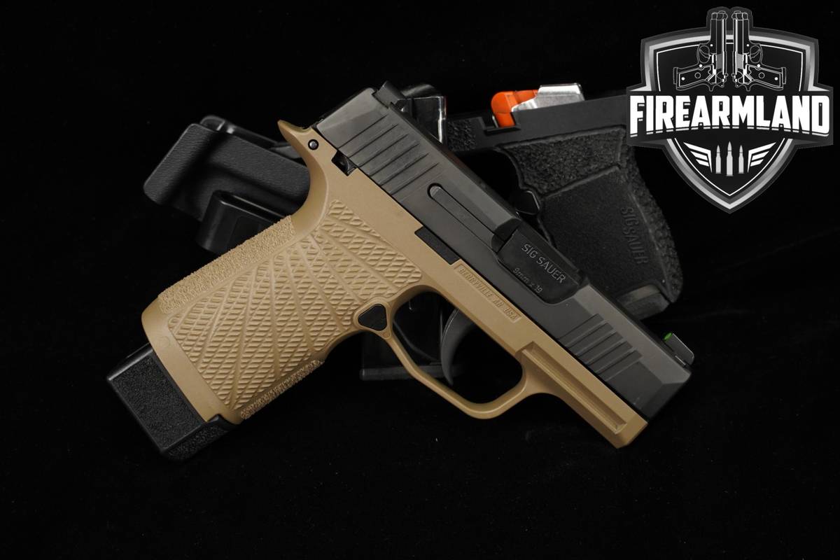 Sig Sauer P365 9mm 3.1" P-365 Two-Tone Black & Tan +2 MAGS & HOLSTER