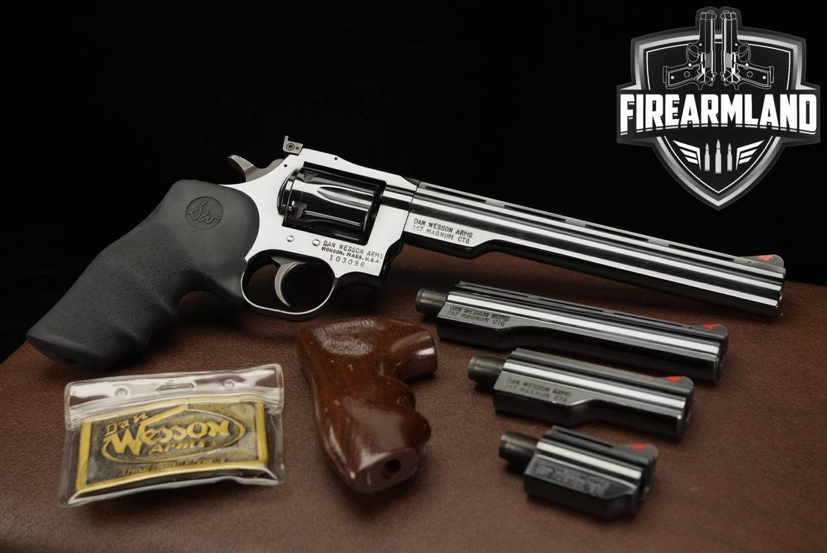 4-BARREL SET Dan Wesson Model 15-2 VH 357 Magnum 8" Blued DA/SA