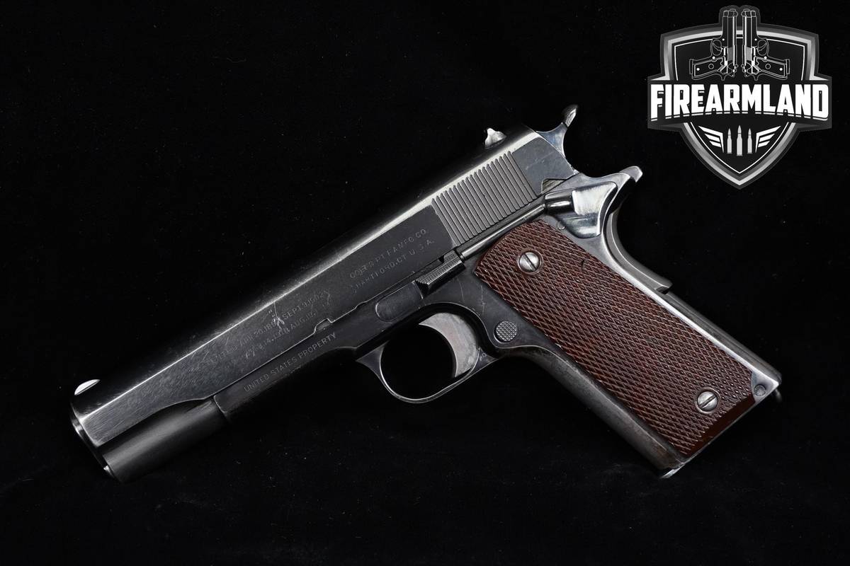 WWI 1918 Colt M1911 U.S Army Rock Island Arsenal Rebuild 1911 WWII +4 MAGS