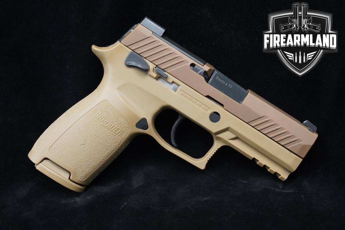Sig Sauer P320 M18 9mm 3.9" Two-Tone Coyote Sig-Sauer P-320 3MAGS & OG CASE