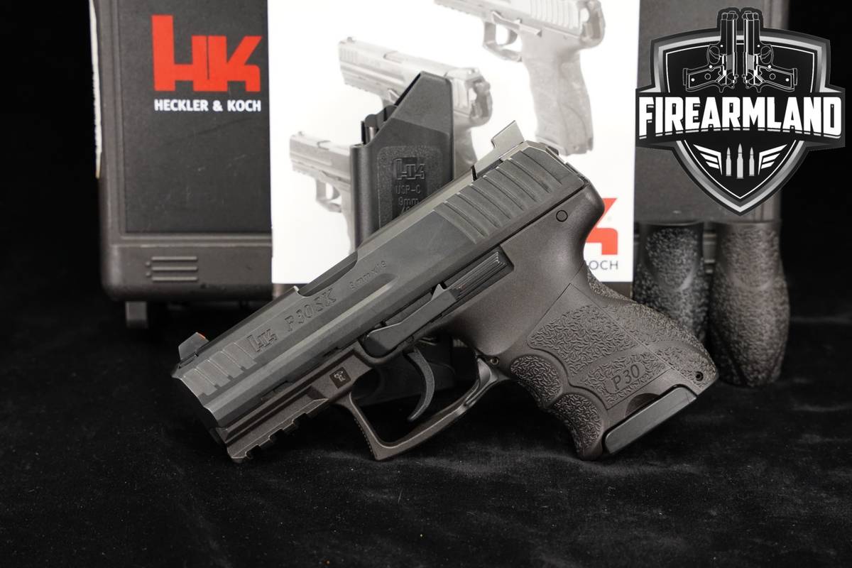 Heckler & Koch P30SK V1 Light LEM 9mm H&K P-30SK 3" +2 MAGS & ORIG CASE