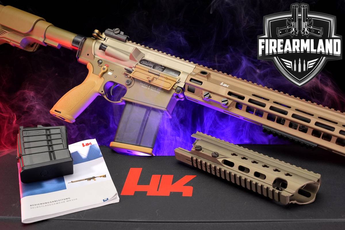 Heckler & Koch MR308 308 Win H&K AR-10 AR10 MR GEISSELE, DMR STOCK +CASE