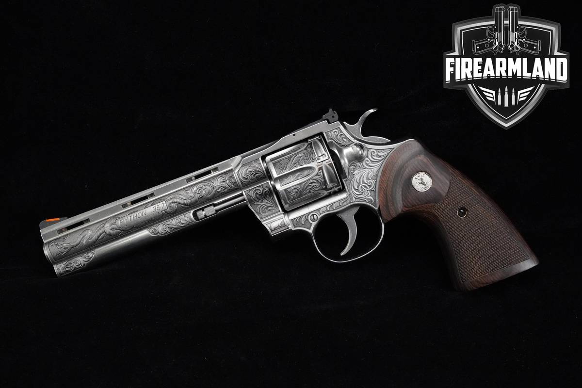 ALTAMONT Colt Python Regal Snake Engraved 357 Magnum 6" +ORIG CASE