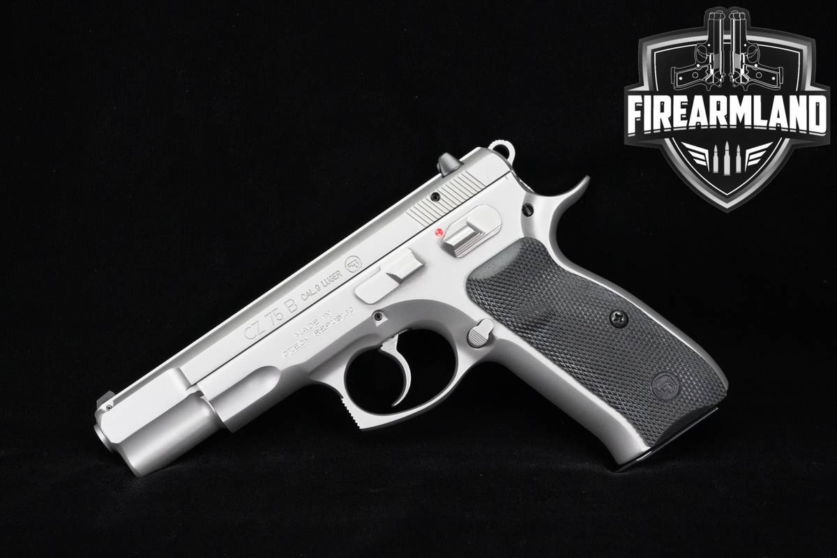 LIKE-NEW CZ 75 B Matte Stainless 9mm 4.6" CZ75B CZ75 75B +2 MAG & ORIG CASE