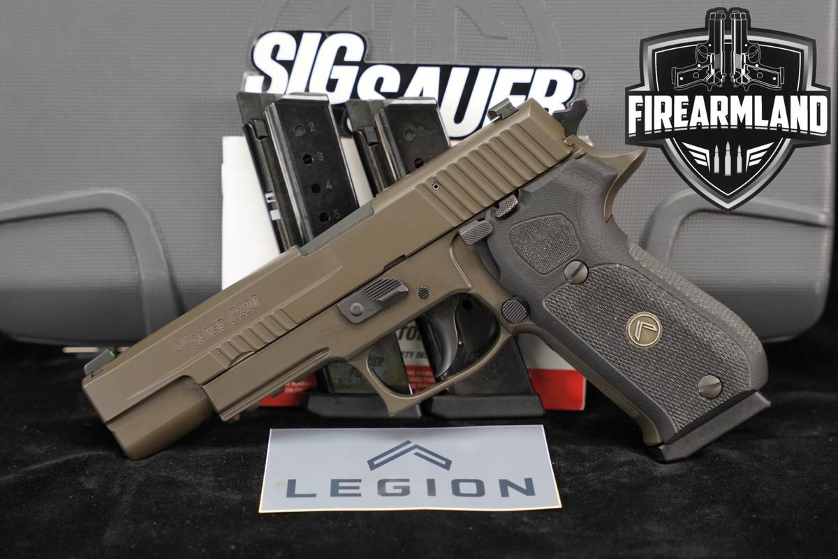 Sig Sauer P220 Legion 10mm P 220 +3 MAGS, ORIG CASE
