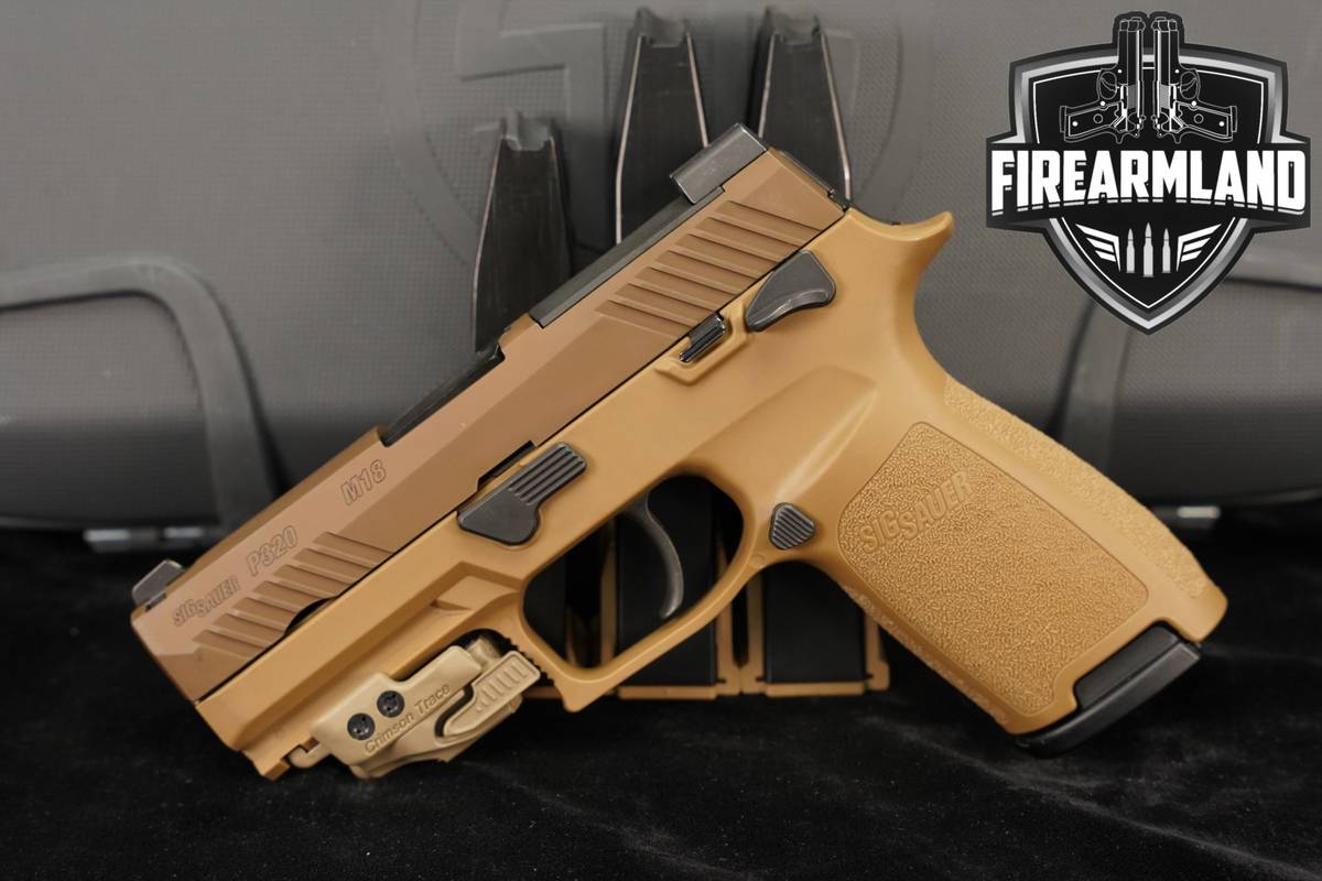 Sig Sauer P320-M18 9mm Optics-Ready Coyote Tan P 320 M 18 +4 MAGS, CT LASER