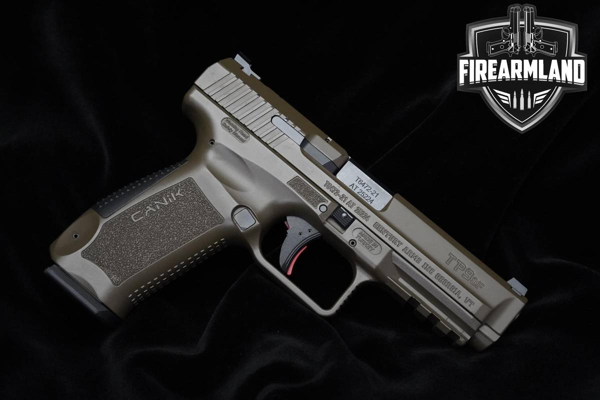 Canik TP9SF 9mm 4.46" OD Green Canik TP9-SF +2 MAGS, ORIG CASE & HOLSTER