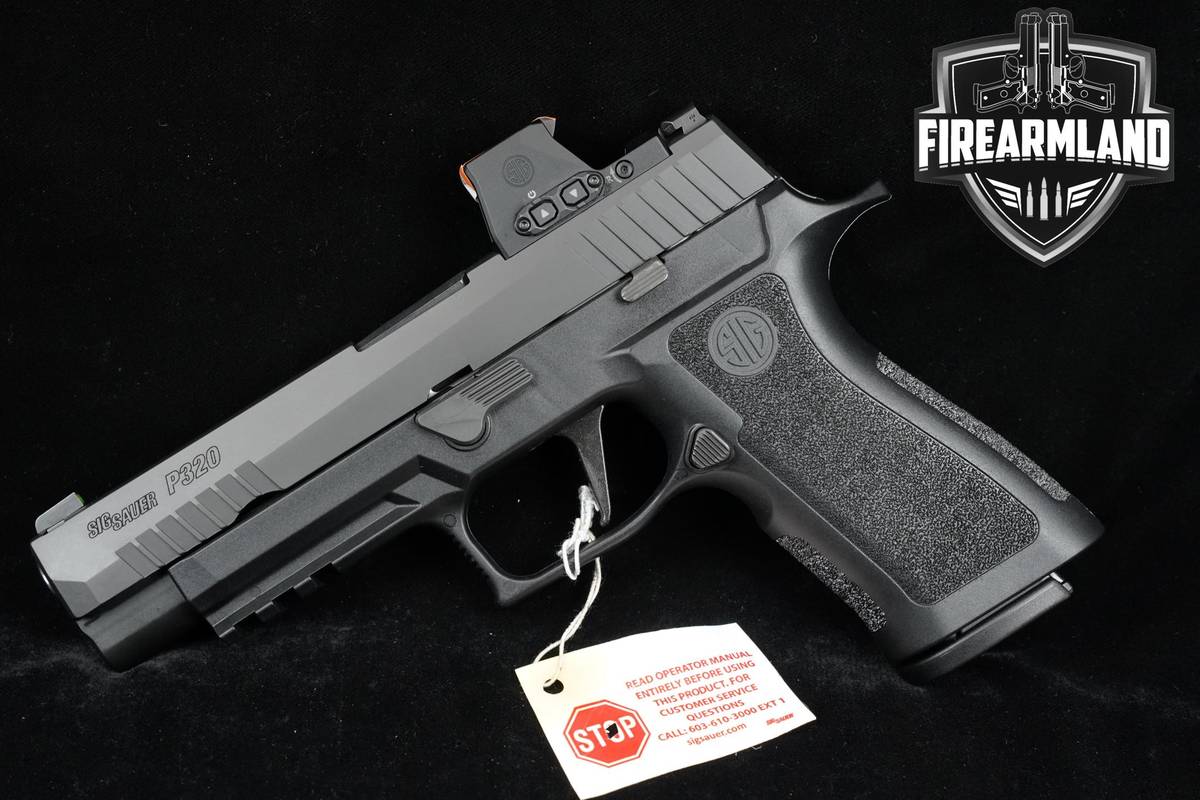 LIKE-NEW Sig Sauer P320 XSeries FULL 9mm 4.7" +3 MAGS, ORIG CASE & ROMEO-X