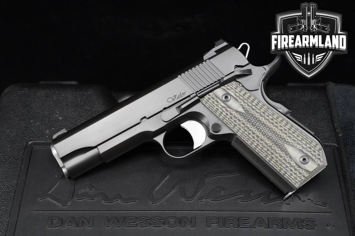 Dan Wesson Valor Bobtail 45 ACP 1911 4.25" Dan-Wesson-Valor 1911 +ORIG CASE