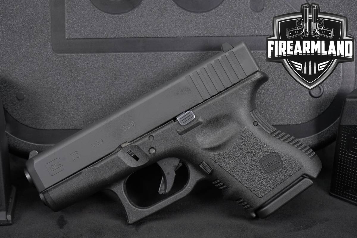 Glock 26 Gen3 9mm 3.43" G26 Gen 3 +2 MAGS, FACTORY KIT & ORIG CASE