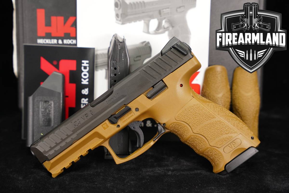 Heckler & Koch VP9 H&K 9mm Two-Tone Black & Tan VP-9 +2 MAGS & ORIG CASE
