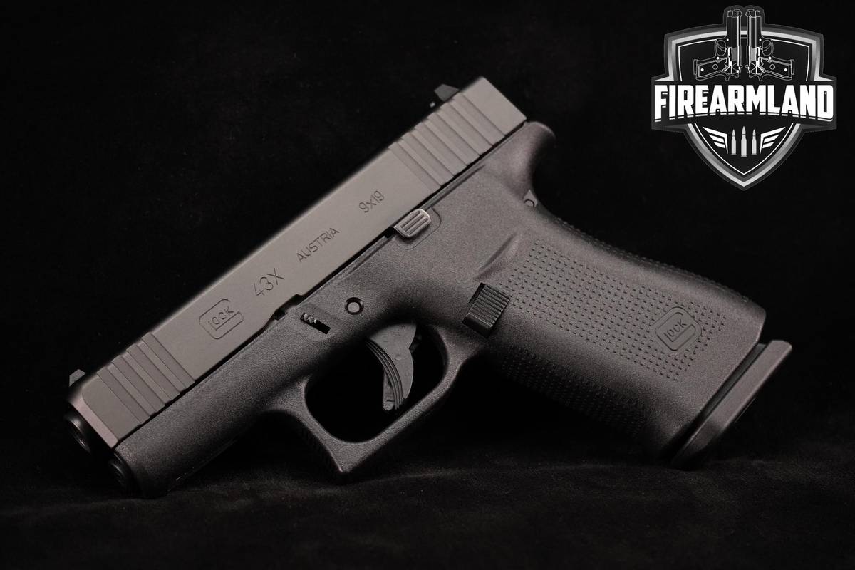 Glock 43X Slimline 9mm 3.41" Glock 43-X Glock-43X-Slimline +2 MAGS