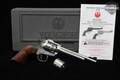 2018 Sturm Ruger New Model Single-Six Stainless Convertible .22 LR/Magnum Satin Stainless in Excellent Condition Image 2