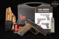 Heckler & Koch (H&K, HK) USP 9 SAO, Jet Funnel 9mm Luger Two-Tone Black & Tan in Good Condition Image 2