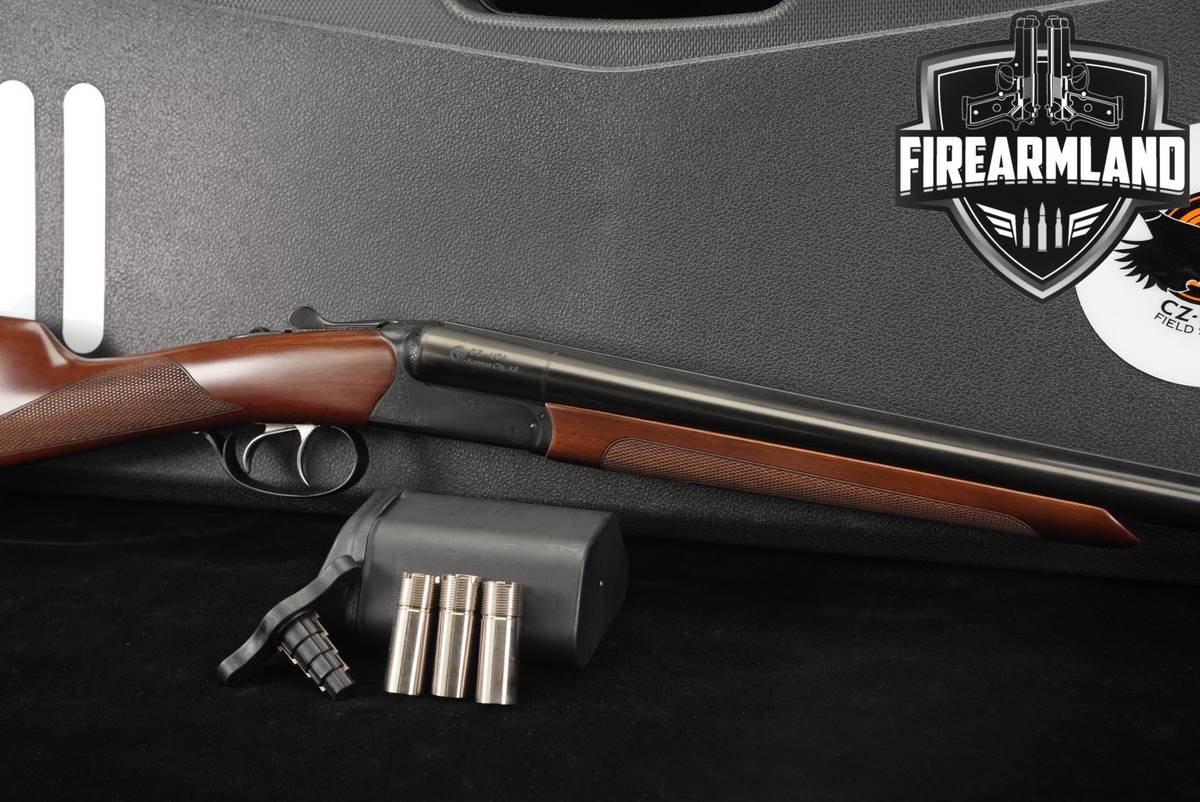 CZ Bobwhite G2 28-Gauge Black Chrome & Walnut SxS +ORIG BOX, CHOKE SET