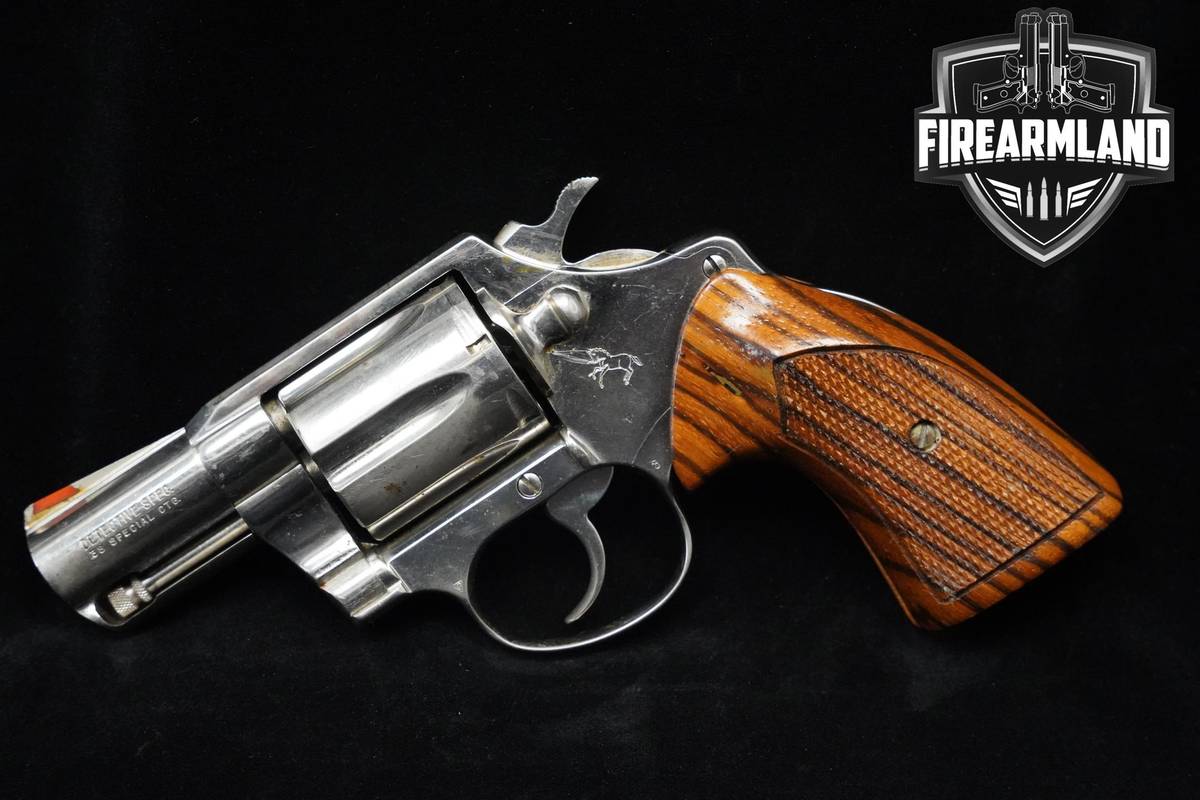 1975 Colt Detective Special 38 Special 2" NICKEL PLATED Colt 38 Snub Nose
