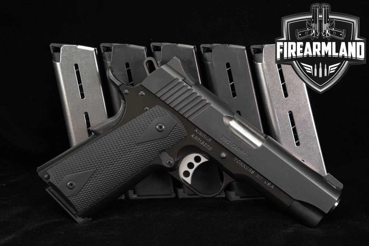 Kimber Pro Carry II 45 ACP 1911 4" Two-Tone Gray SAO Pistol +6 MAGS