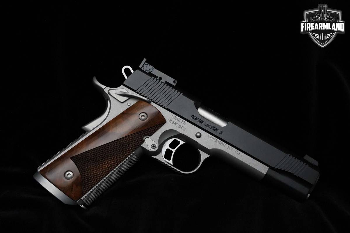 ORIG CASE Kimber Super Match II 45 ACP DA/SA Satin Silver 1911 Kimber 1911