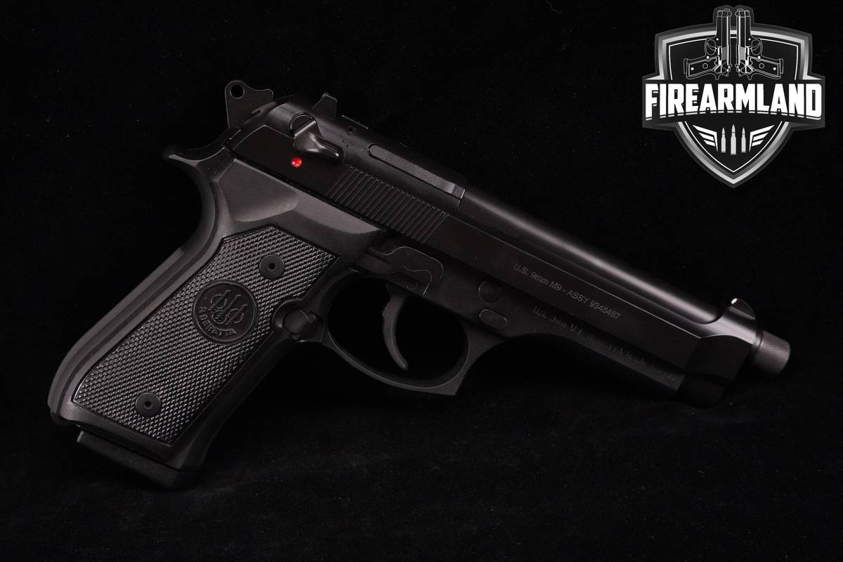 Beretta M9 9mm 5.1" Black Bruniton M-9 Duty-Carry +3 MAGS & ORIG CASE