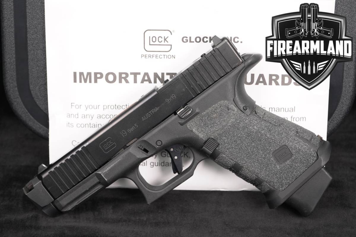 Glock 19 Gen5 MOS G19 Gen 5 9mm 4.4" RADIAN RAMJET/AFTERBURNER +ORIG CASE