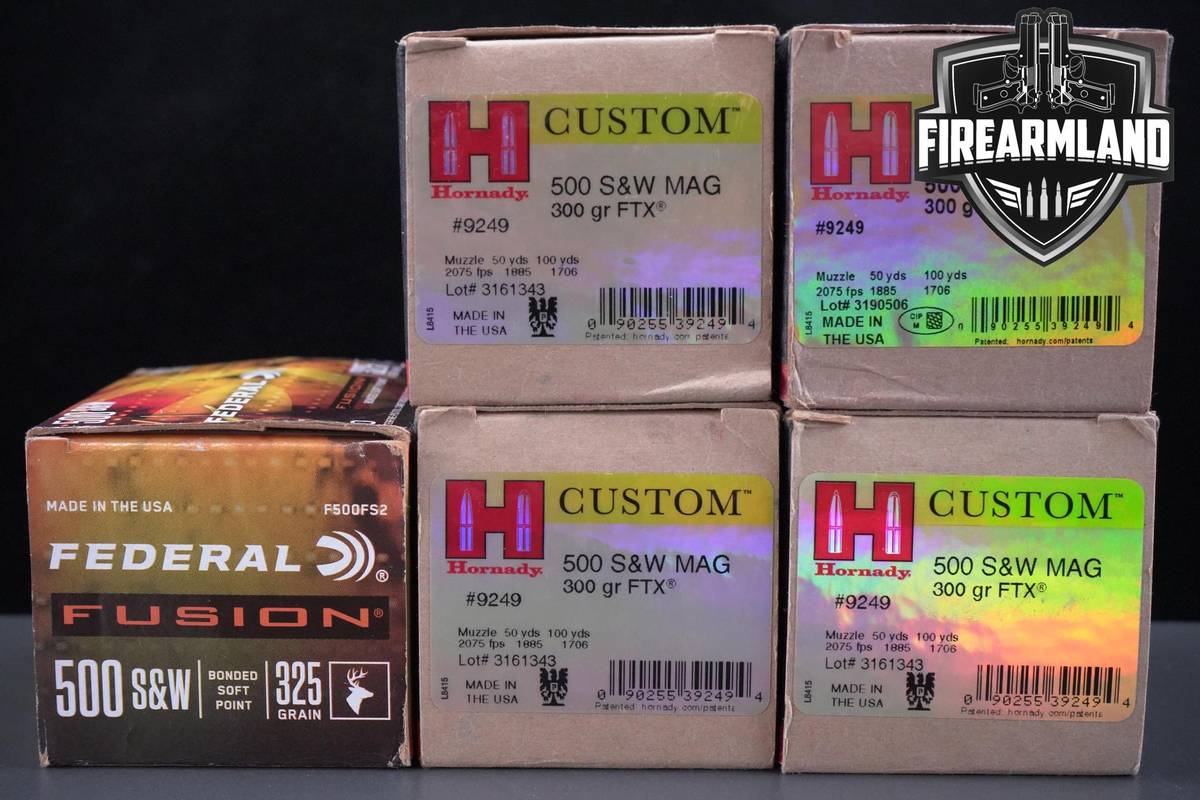 500 S&W Mag Ammo 500-S&W-Mag Ammunition 100 ROUNDS