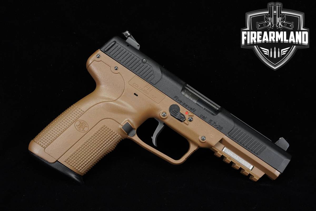 FN Five-seveN MK2 5.7x28 4.8" Two-Tone Black & FDE +3 MAGS & ORIG CASE