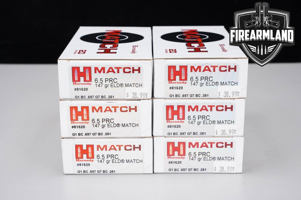 6.5 PRC Ammo 6.5-PRC Ammunition 120 ROUNDS